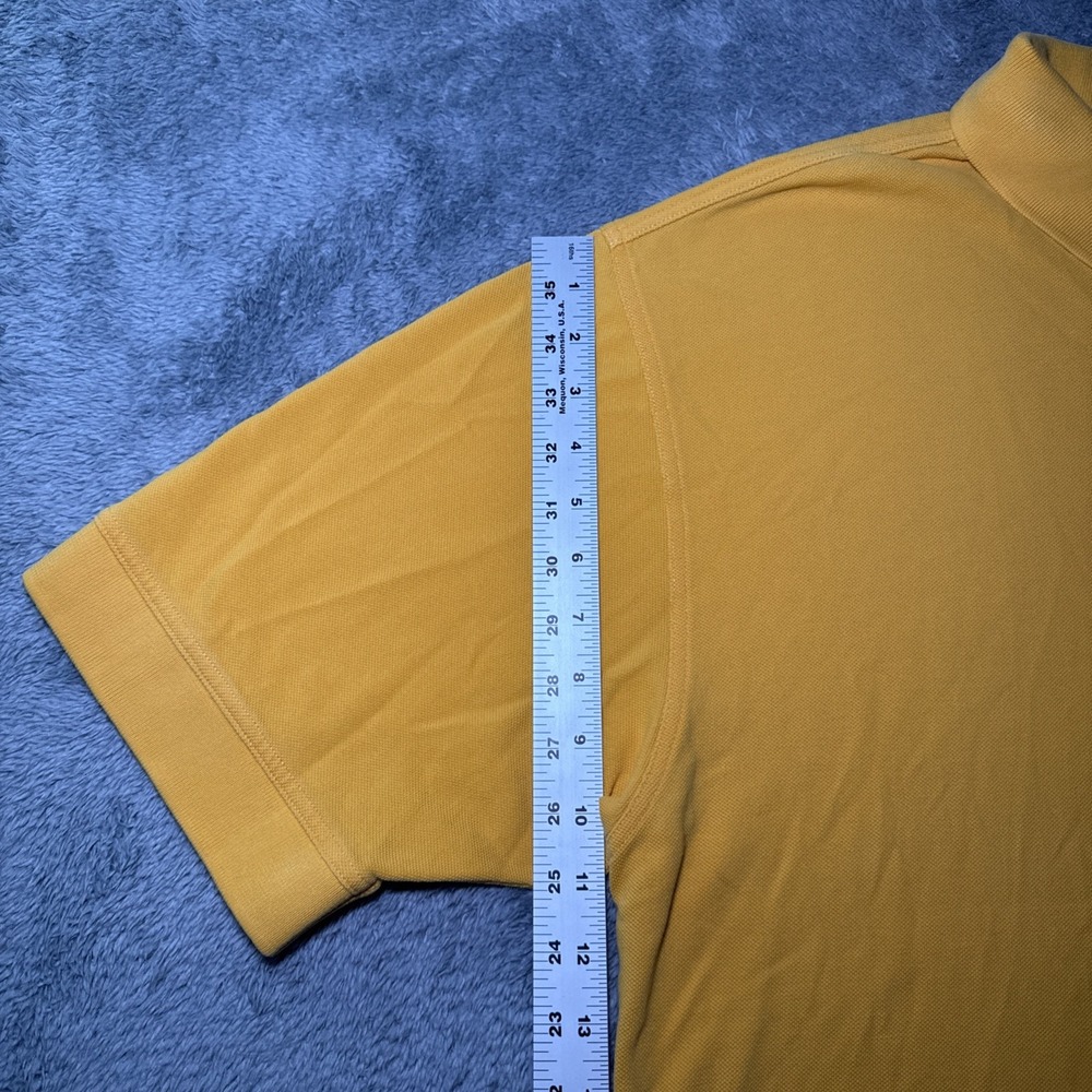 West Virginia University Men's XL Cutter & Buck Short Sleeve Yellow Polo Shirt - Picture 9 of 16